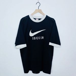 90’s Nike Soccer Vintage Mesh Ringer Tee